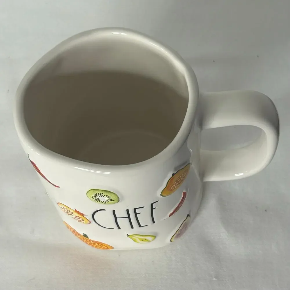 Rae Dunn CHEF Mug Artisan Collection Fruit Chili Kitchen Coffee Cup